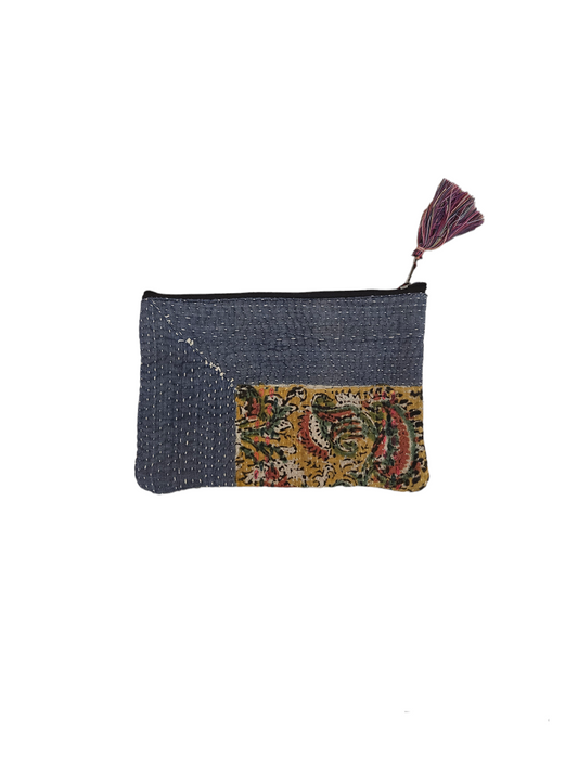 Flat Pouches Bengale Kantha Medium